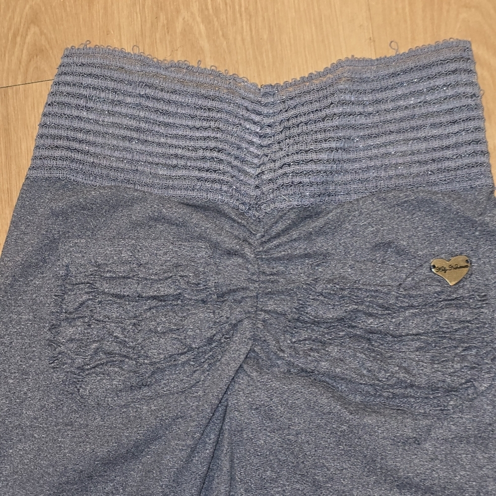 Cute Booty Leggings, Womens Medium, Stretch, Fitted, Two Pockets Denim Color - Picture 6 of 7